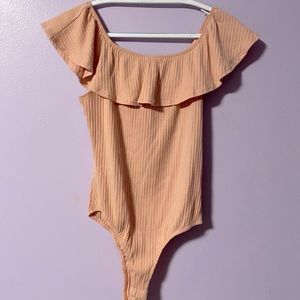 Kendall and Kylie Pink Ruffles Body Suit